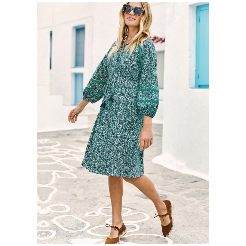 Boden Heidi dress in Indian Ocean Island Bloom 8 / 8R